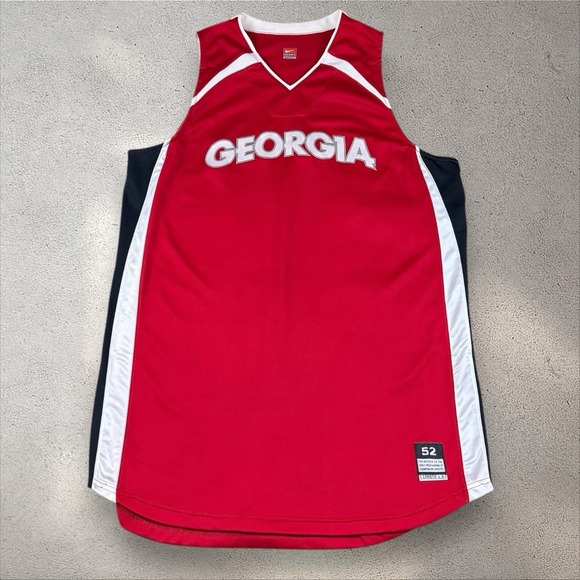 Nike Team Georgia Bulldogs Basketball Jersey‎ Size 52 (2XL) UGA Team Issue